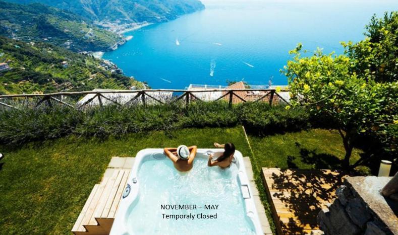 Sea View Villa In Ravello With Lemon Pergola, Gardens And Jacuzzi - Ideal For Elopements Luaran gambar