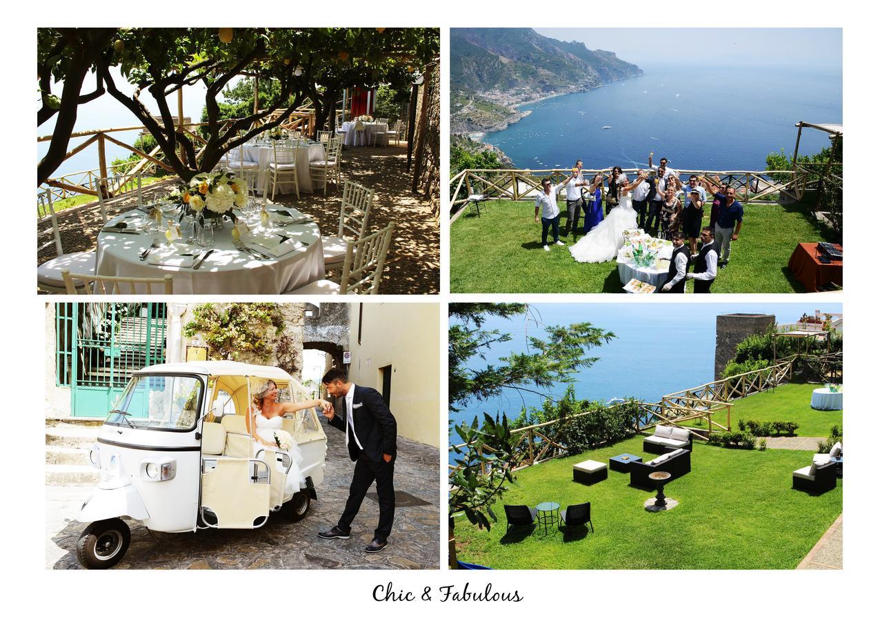 Sea View Villa In Ravello With Lemon Pergola, Gardens And Jacuzzi - Ideal For Elopements Luaran gambar