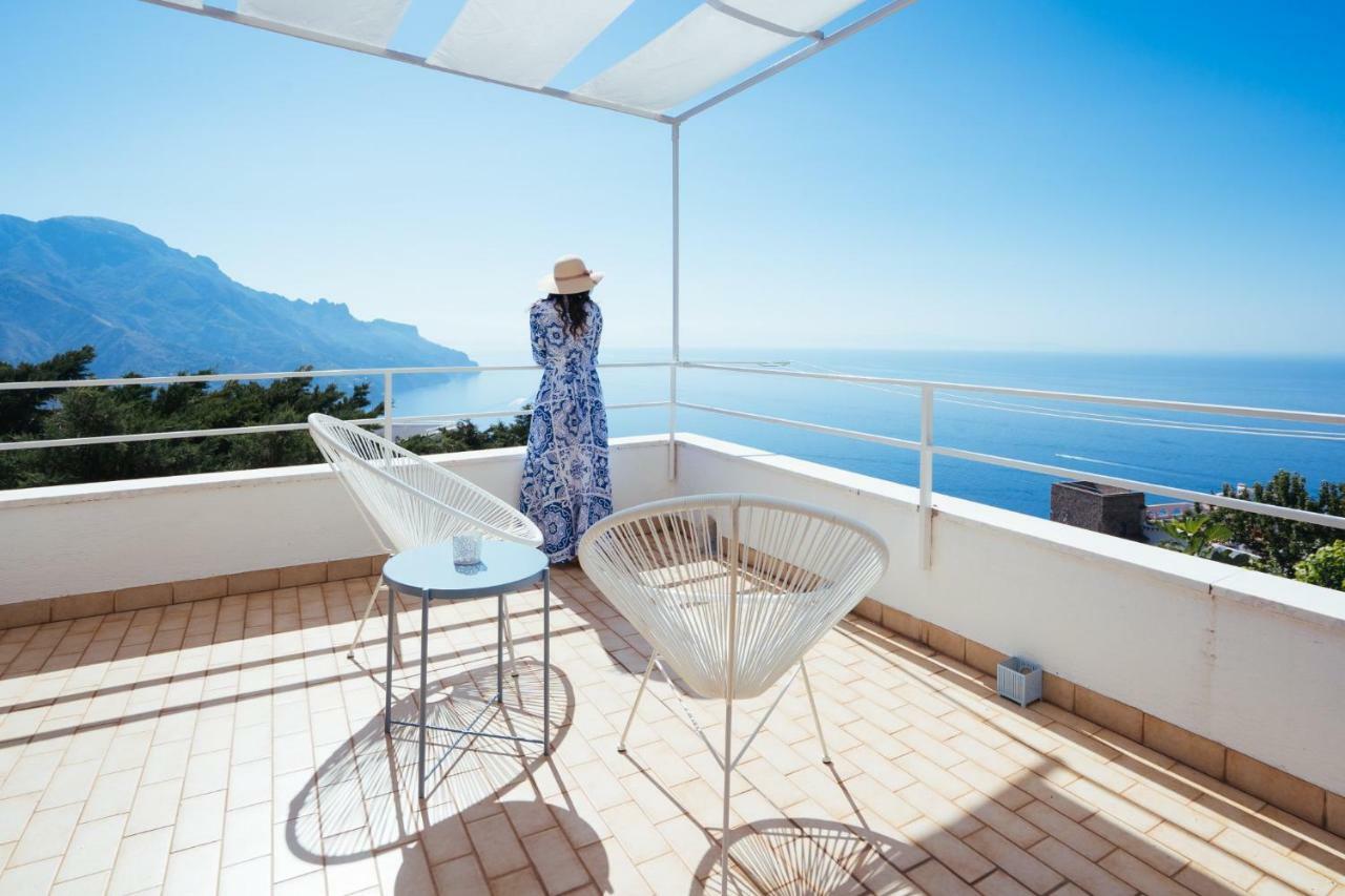 Sea View Villa In Ravello With Lemon Pergola, Gardens And Jacuzzi - Ideal For Elopements Luaran gambar