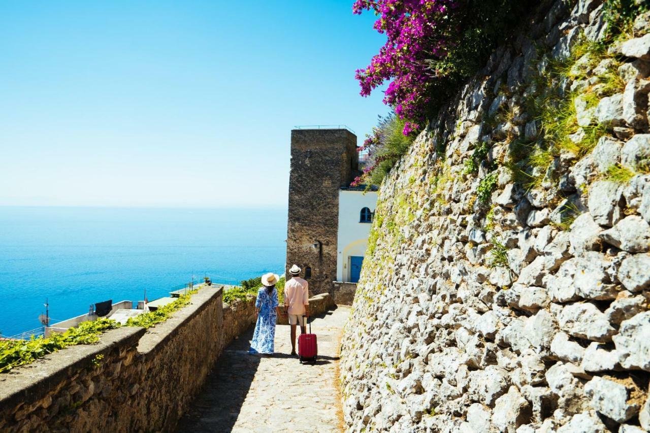 Sea View Villa In Ravello With Lemon Pergola, Gardens And Jacuzzi - Ideal For Elopements Luaran gambar