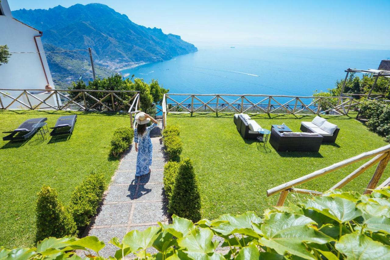 Sea View Villa In Ravello With Lemon Pergola, Gardens And Jacuzzi - Ideal For Elopements Luaran gambar