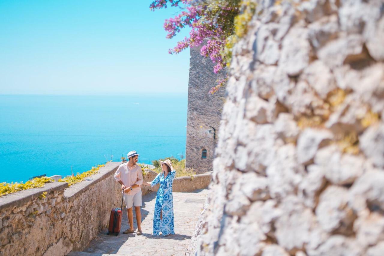 Sea View Villa In Ravello With Lemon Pergola, Gardens And Jacuzzi - Ideal For Elopements Luaran gambar