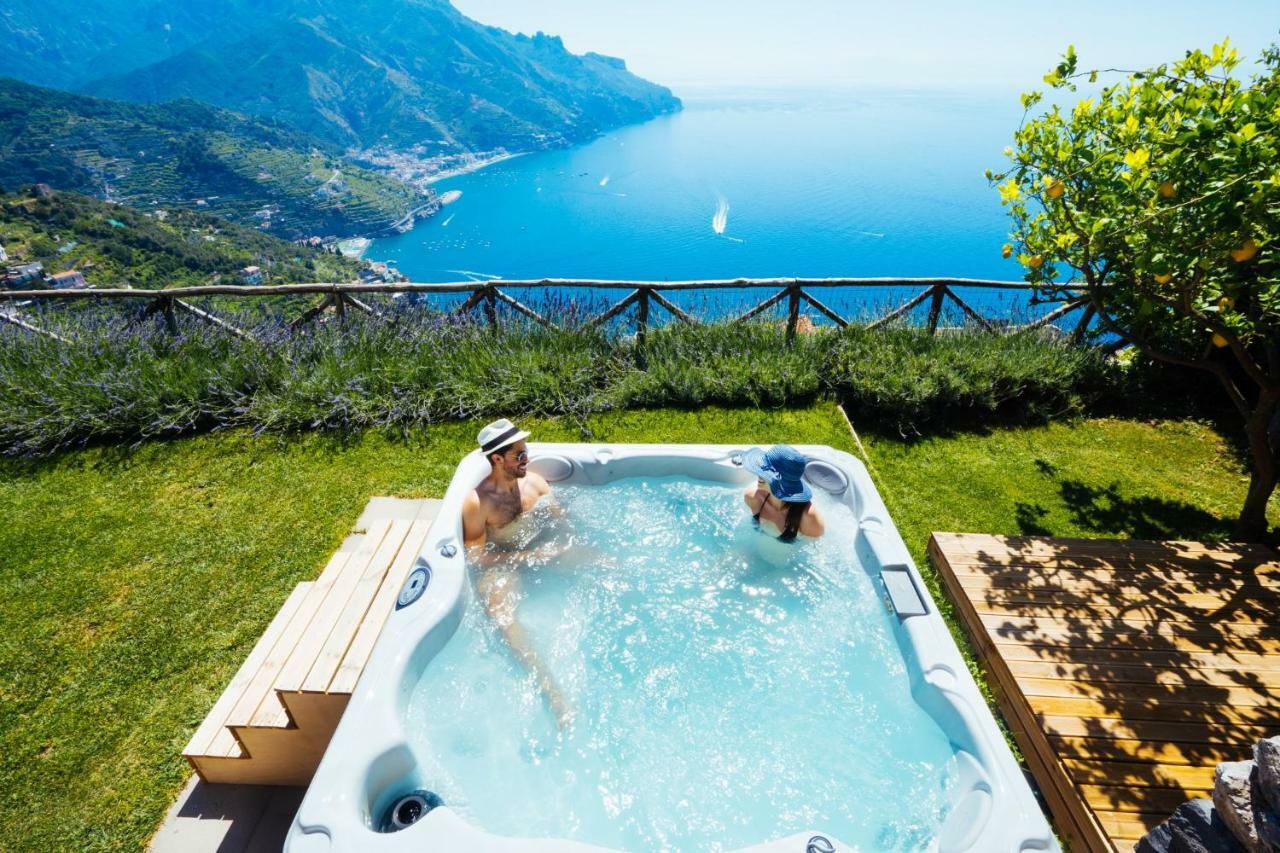 Sea View Villa In Ravello With Lemon Pergola, Gardens And Jacuzzi - Ideal For Elopements Luaran gambar