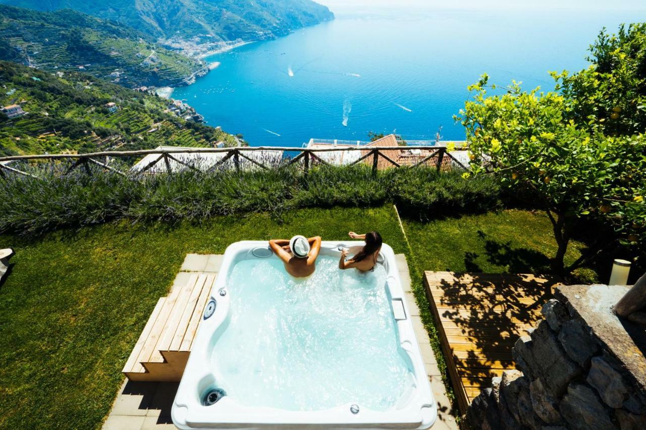 Sea View Villa In Ravello With Lemon Pergola, Gardens And Jacuzzi - Ideal For Elopements Luaran gambar